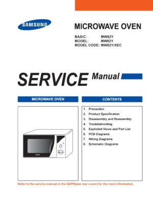 Samsung mw81y service manual cover