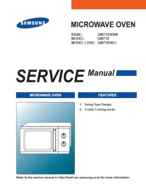 Samsung qw71x service manual cover
