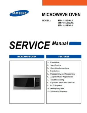 Samsung smh1816b smh1816w smh1816s service manual cover