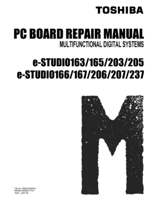 Toshiba e studio 166 206 service manual cover