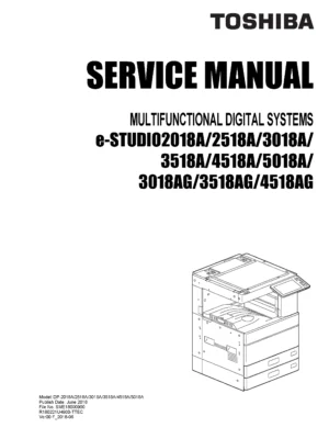 Toshiba e studio 2018a 2518a 3018a 3018ag 3518a 3518ag 4518a 4518ag 5018a service manual cover