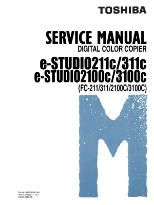 Toshiba e studio 211c 311c service manual cover