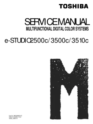 Toshiba e studio 2500c 3500c 3510c service manual cover