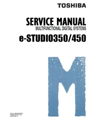 Toshiba e studio 350 450 service manual cover