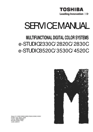 Toshiba e studio 3520c 3530c 4520c service manual cover