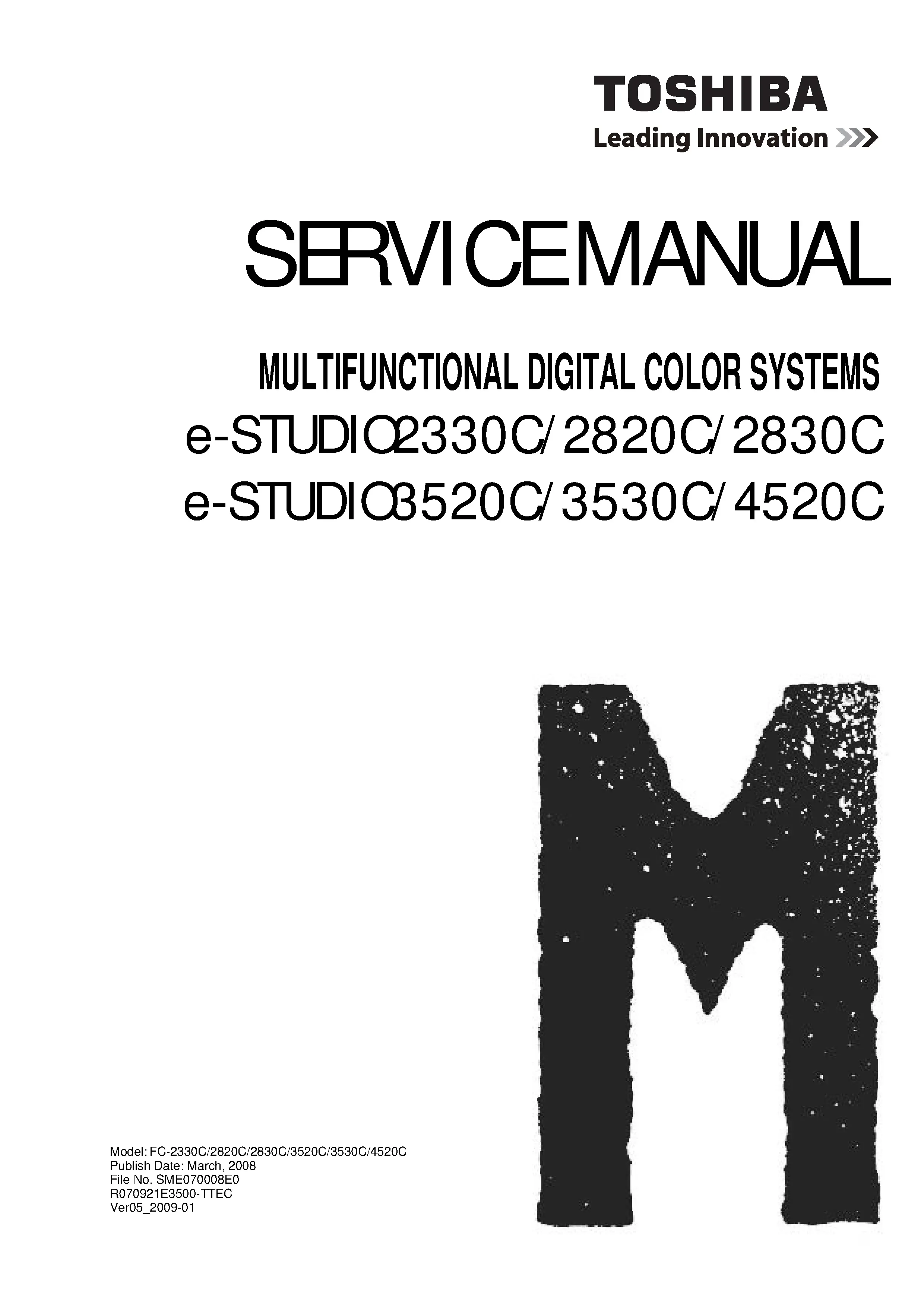 Toshiba e studio 3520c 3530c 4520c service manual cover