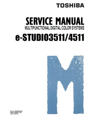 Toshiba e studio 4511 service manual cover