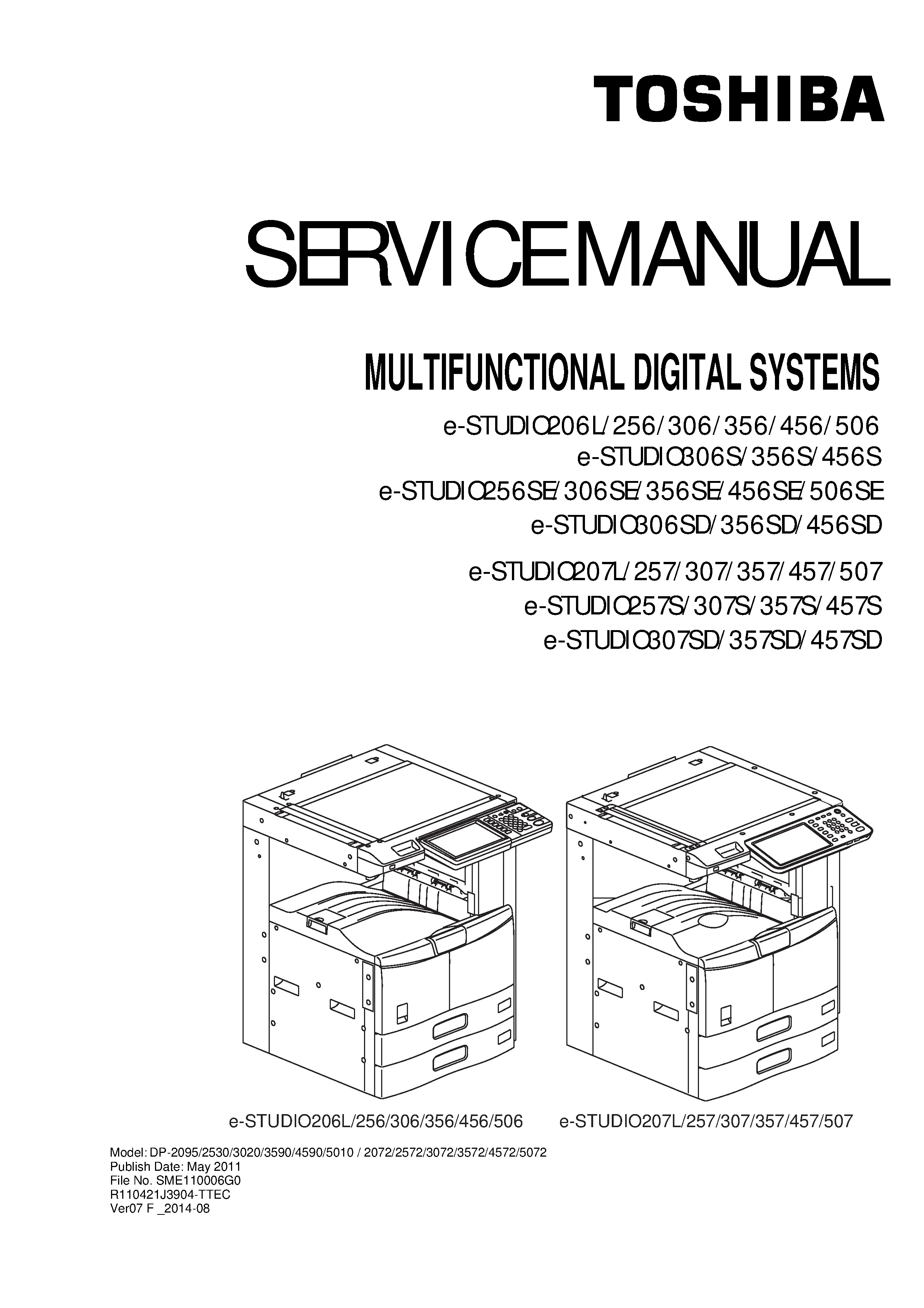 Toshiba e studio 457s service manual cover