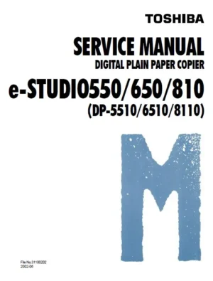 Toshiba e studio 550 650 810 service manual cover